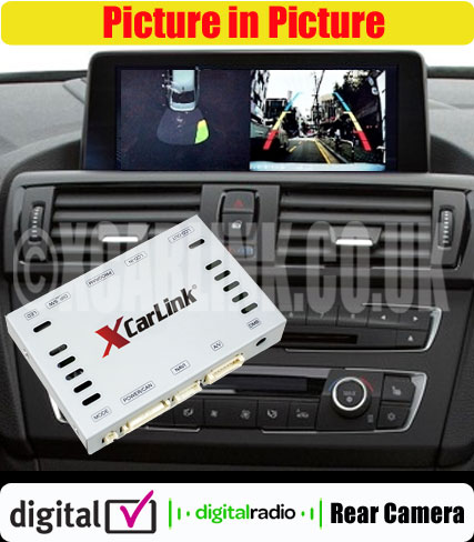 BMW Multimedia Video Interface F20/F30 2011> and all other BMW's from 2014 Onwards with PIP + Ditigal TV Control and Parking Advanced Moving Guidelines