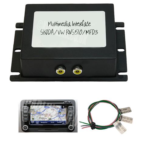 VW MFD3/RNS510 Multimedia Video Rear Camera Interface Golf Passat Skoda Columbus VW MFD3/RNS510 Multimedia Video Rear Camera Interface Golf Passat Skoda Columbus
